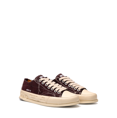 Premiata Vinced15 Bordeaux Suede Sneakers