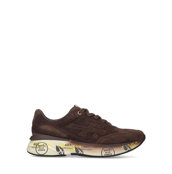 Premiata Moerun Brown Suede Sneakers