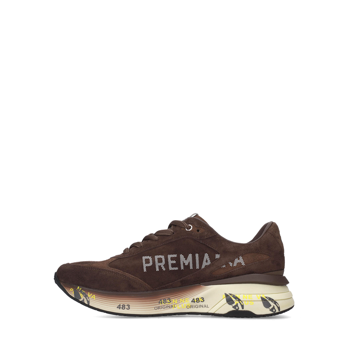 Premiata Moerun Brown Suede Sneakers