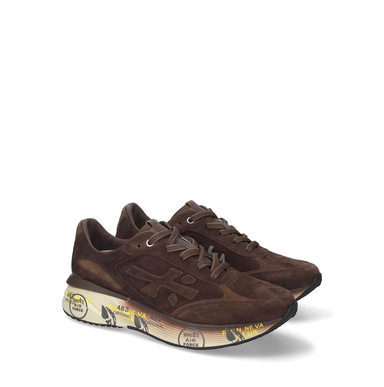 Premiata Moerun Brown Suede Sneakers