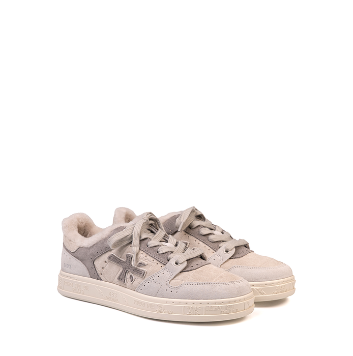 Premiata Quinnd Grey Suede Sneakers