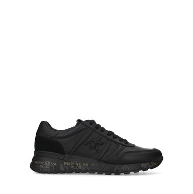 Premiata Lander Black Leather Sneakers