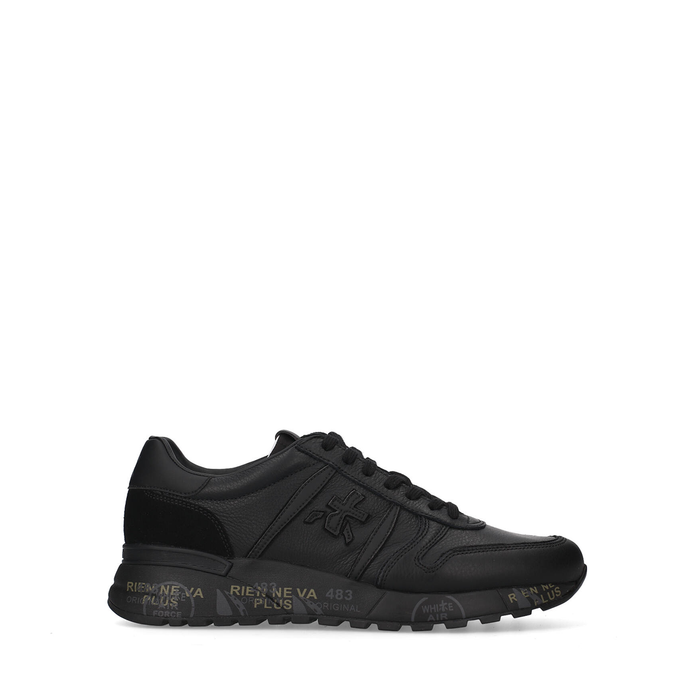 Premiata Lander Black Leather Sneakers