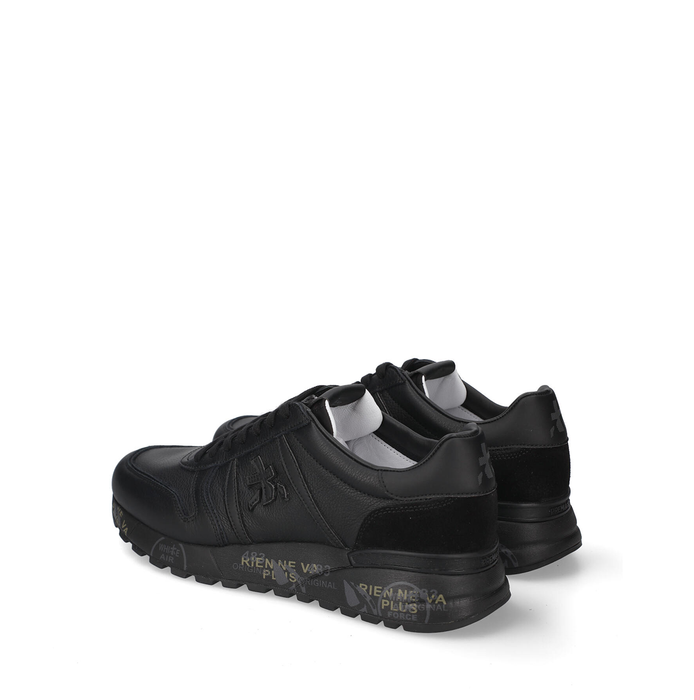 Premiata Lander Black Leather Sneakers