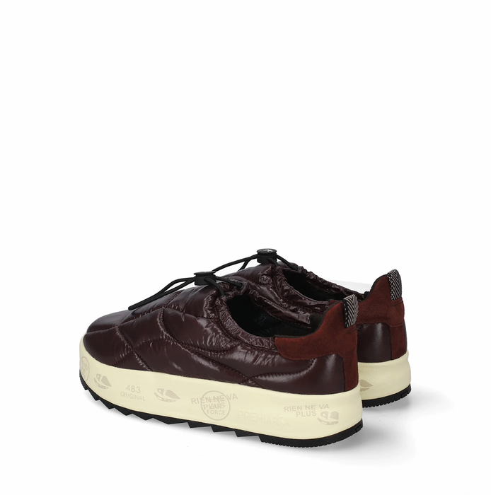 Premiata Puffyd Bordeaux Textile Sneakers