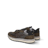Premiata Nous Khaki Suede and Textile Sneakers