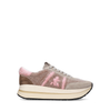 Premiata Bethcoin Beige Suede and Wool Sneakers