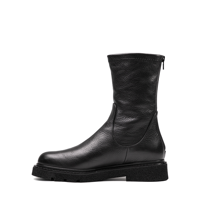 Guglielmo Rotta Kent Black Leather Ankle Boots
