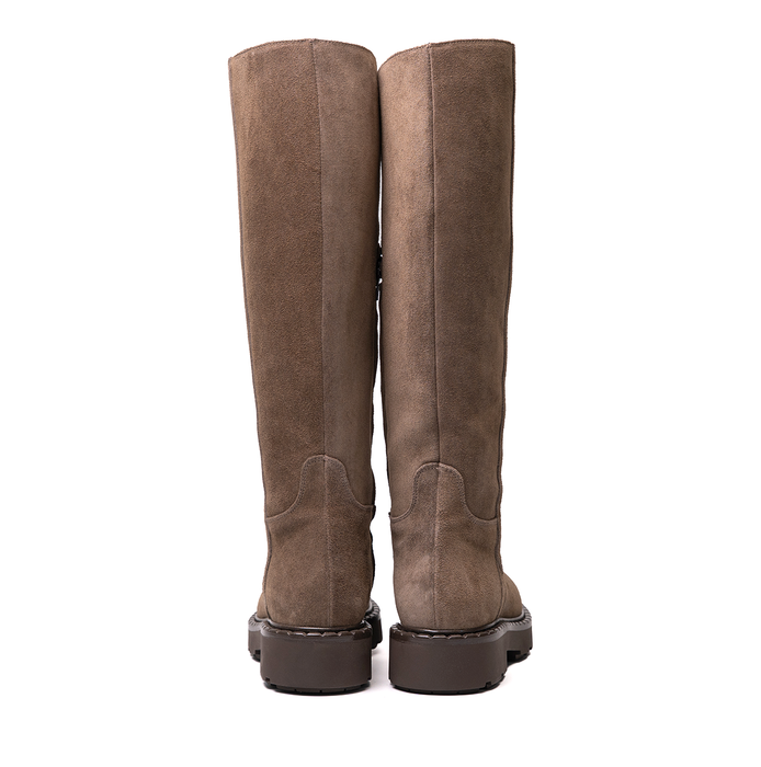 Guglielmo Rotta Warner Taupe Suede Tall Boots