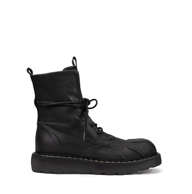MLO Dark Grey Nubuck Ankle Boots