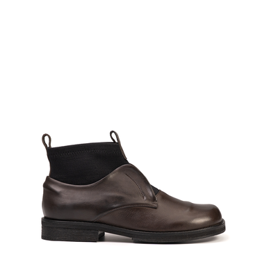 Malloni Dark Brown Ankle Boots