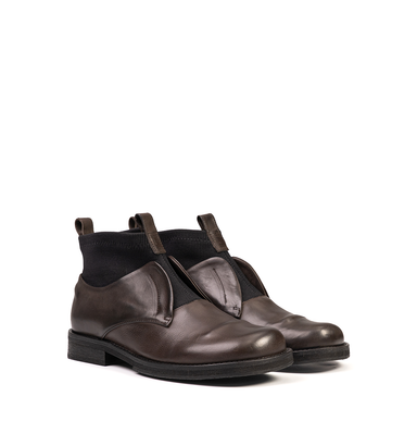 Malloni Dark Brown Ankle Boots