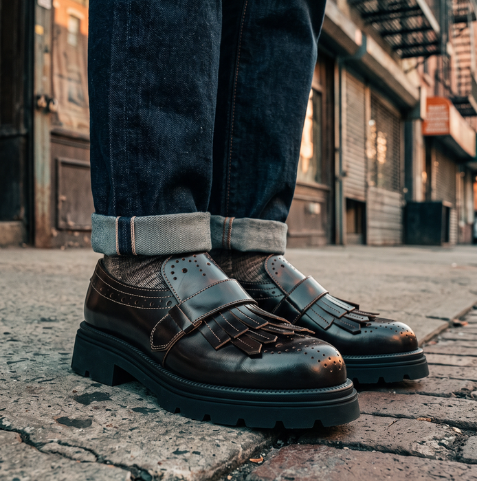 The Antipode Charles Dark Brown Leather Loafers