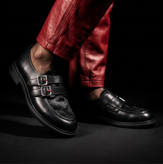 Halmanera Nami Black Leather Loafers