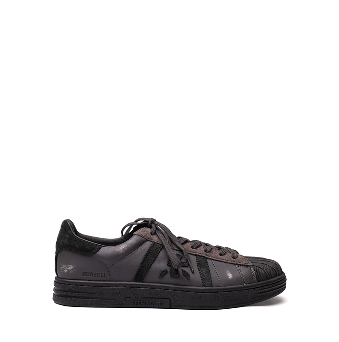Premiata Russel Black Leather Sneakers - DOLITA