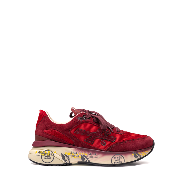 Premiata Moerund Red Suede and Textile Sneakers - DOLITA