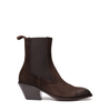 Alexander Hotto Brown Suede Ankle Boots - DOLITA