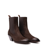 Alexander Hotto Brown Suede Ankle Boots - DOLITA