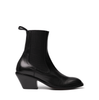 Alexander Hotto Black Leather Ankle Boots - DOLITA