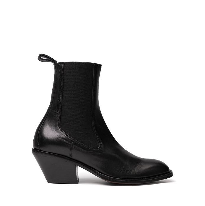 Alexander Hotto Black Leather Ankle Boots - DOLITA