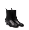 Alexander Hotto Black Leather Ankle Boots - DOLITA