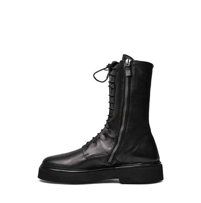 Alexander Hotto Black Leather Ankle Boots - DOLITA