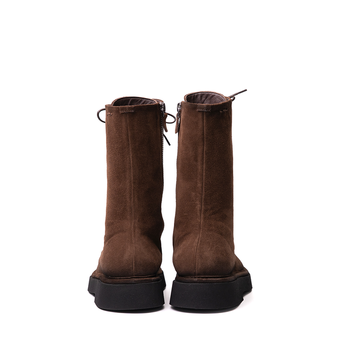 Alexander Hotto Brown Suede Ankle Boots - DOLITA