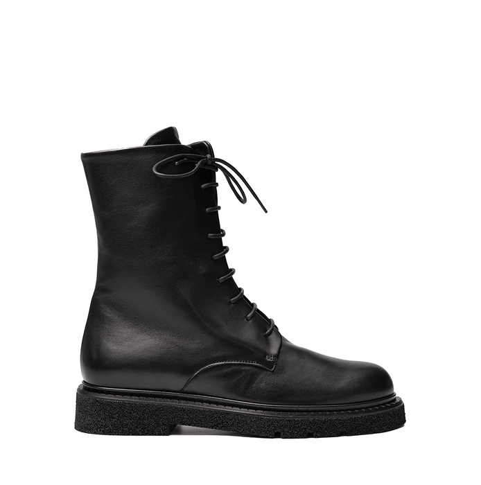 Guglielmo Rotta Koby Black Leather Ankle Boots