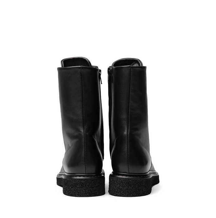 Guglielmo Rotta Koby Black Leather Ankle Boots