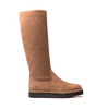 Del Carlo Sonia Beige Suede Tall Boots - DOLITA