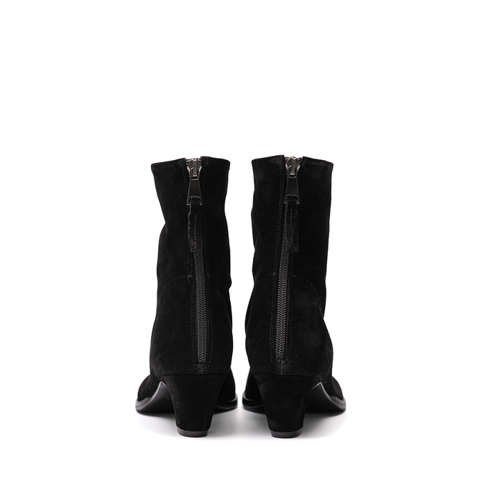 Elena Iachi Black Suede Ankle Boots