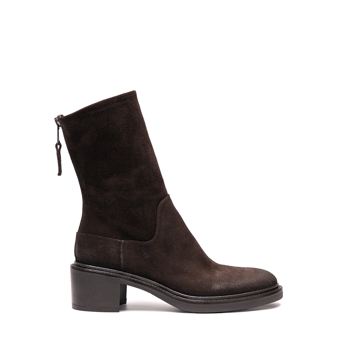 Elena Iachi Brown Suede Ankle Boots