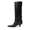 Elena Iachi Black Leather Tall Boots