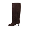 Poeve Fina Dark Brown Suede Tall Boots