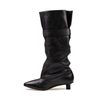 Ernesto Dolani Black Leather Tall Boots - DOLITA