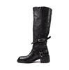Le Ruemarcel MIDORI D Black Leather Tall Boots