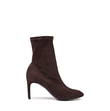 Del Carlo Dark Brown Suede Ankle Boots