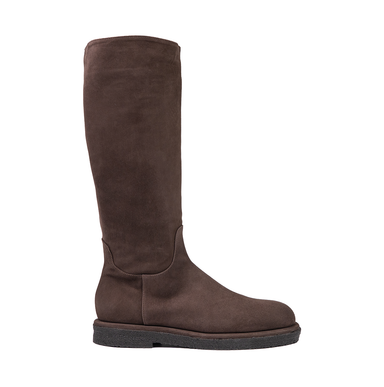 Pomme D'or Dark Brown Suede Tall Boots