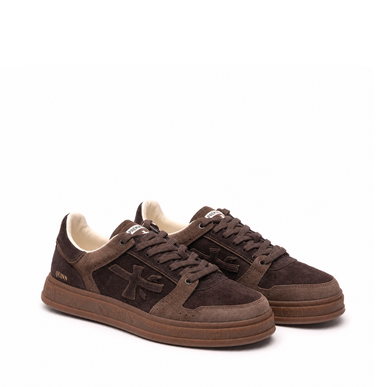 Premiata Quinn Brown Suede Sneakers