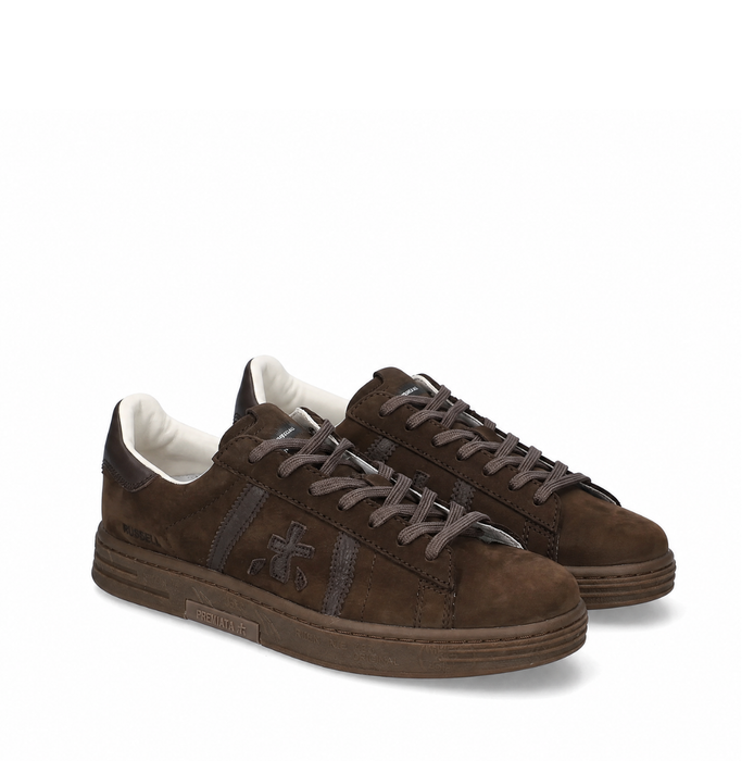 Premiata Russel Brown Suede Sneakers