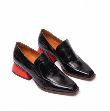 Chie Mihara Candjo Black Leather Flats