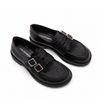 Halmanera Nami Black Leather Loafers