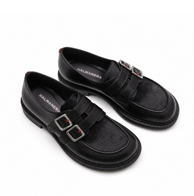Halmanera Nami Black Leather Loafers