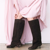 Poeve Fina Dark Brown Suede Tall Boots - DOLITA