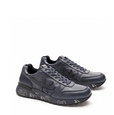 Premiata Mick Navy Leather Sneakers