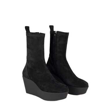 Vic Matie Black Suede Ankle Boots